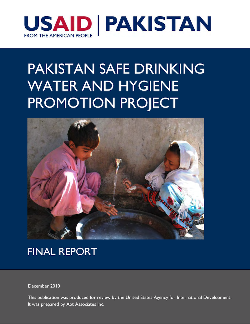 Pakistan Safe Drinking Water and Hygiene Promotion Project (PSDW-HPP) –  Final Report | Globalwaters.org