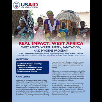 Real Impact: West Africa Water Supply, Sanitation, and Hygiene Program
