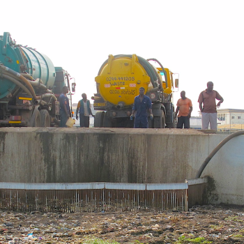 A wastewater treatment facility in Accra, Ghana. Photo Credit: PATH/R. Wilmouth