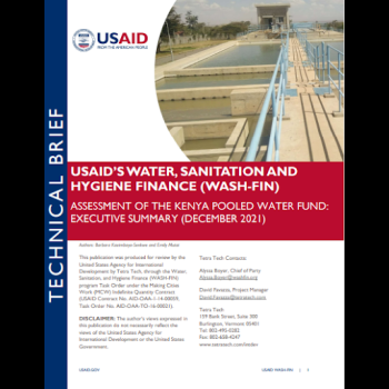 Assessment of the Kenya Pooled Water Fund