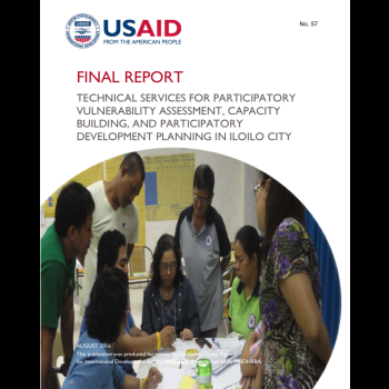 Final report: Technical Services for Participatory Vulnerability Assessment, Capacity building, and Participatory Development Planning in Iloilo City
