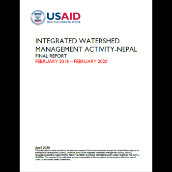 Integrated Watershed Management Activity - Nepal Final Report