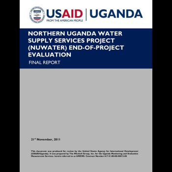 Northern Uganda Water Supply Services (NUWATER) End-of-Project Evaluation