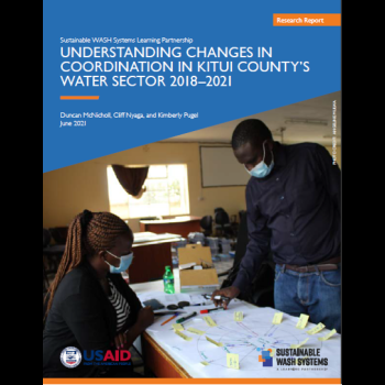 Understanding Changes in Coordination in Kitui County's Water Sector 2018–2021