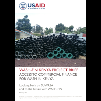 WASH-FIN Kenya Project Brief – Access to Commercial Finance for WASH in Kenya
