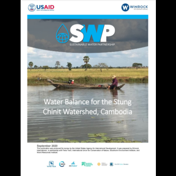 Water Balance for the Stung Chinit Watershed, Cambodia