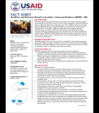 Fact Sheet: Resilience and Economic Growth in the Sahel – Enhanced Resilience (REGIS-ER)