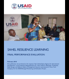 Sahel Resilience Learning (SAREL): Final Performance Evaluation