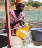 Diara Mané, a Senegalese farmer, gained access to water for her crops through a USAID-supported well. Photo credit: Zack Taylor, USAID/Senegal