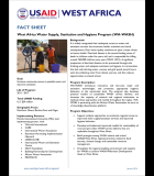 Fact Sheet: West Africa Water Supply, Sanitation and Hygiene Program (WA-WASH)