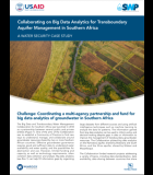 Collaborating on Big Data Analytics for Transboundary Aquifer Management in South Africa