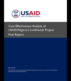 Cost-Effectiveness Analysis of USAID/Nigeria’s Livelihood Project – WASH and Nutrition Component (IR3) 