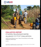 Ethiopia Millennium Water Alliance Activity Ex-Post Evaluation
