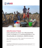 Evaluation Ex-Post du Programme d’Eau Potable et d’Assainissement du Millenaire au Senegal (PEPAM/USAID)
