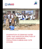 Examination of Drinking Water Supply and Sanitation Practices of Poor And Underserved Populations in Benin and Côte D’ivoire