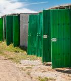 Pit Latrines in South Africa. Photo Credit: Galit Seligmann - Alamy Stock Photo