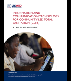 Information and Communication Technology for Community-Led Total Sanitation (CLTS): A Landscape Assessment