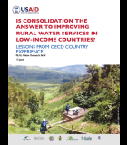Is Consolidation The Answer To Improving Rural Water Services In Low-Income Countries?