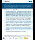 Mali Water Resources Profile 