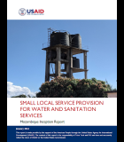 Small Local Service Provision for Water and Sanitation Services: Mozambique Inception Report