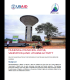 Role of Municipalities in the Provision of Water and Sanitation Services in Benin 