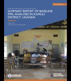 Summary Report of Baseline IFML Analyses in Kamuli District, Uganda