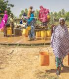 When local water agencies have data about water use, they are better able to maintain access to safe water for families in their communities. Photo credit: Ezra Millstein/Mercy Corps