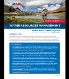 USAID Water and Development Series: Water Resources Management