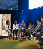 Gap Inc. and USAID led a panel discussion on August 28, 2019, at World Water Week with implementing partners from the Women + Water Alliance (W+W Alliance)—WaterAid, Water.org, CARE India, and the Institute for Sustainable Communities. Photo credit: Gap Inc.