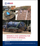 WASHPaLS Research and Learning for Sanitation in Senegal – Final Findings Report and Supplementary Resources