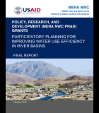 Participatory Planning for Improving Water Use Efficiency in River Basins