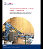  Reflections on Supporting Investor Readiness for Utility-Scale Sanitation Treatment Technologies